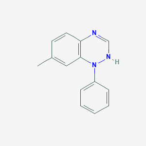 molecular formula C14H13N3 B13104970 7-Methyl-1-phenyl-1,2-dihydrobenzo[e][1,2,4]triazine 