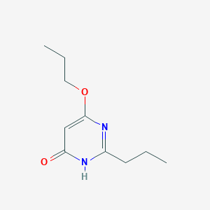 molecular formula C10H16N2O2 B13104976 6-Propoxy-2-propylpyrimidin-4(1H)-one 