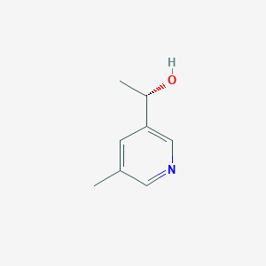 molecular formula C8H11NO B13104991 (S)-1-(5-Methylpyridin-3-yl)ethan-1-ol 