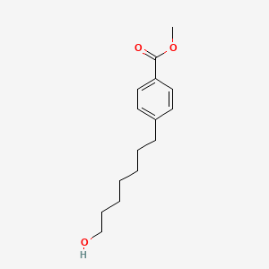 molecular formula C15H22O3 B13104996 Methyl 4-(7-hydroxyheptyl)benzoate 