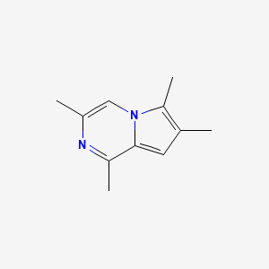 molecular formula C11H14N2 B13105066 1,3,6,7-Tetramethylpyrrolo[1,2-A]pyrazine CAS No. 95407-84-4