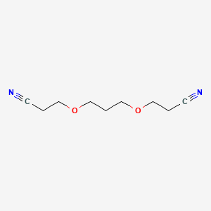 molecular formula C9H14N2O2 B13105069 3,3'-[Propane-1,3-diylbis(oxy)]dipropanenitrile CAS No. 55526-40-4
