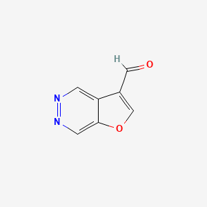 molecular formula C7H4N2O2 B13105085 Furo[2,3-d]pyridazine-3-carbaldehyde CAS No. 39567-42-5