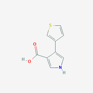 molecular formula C9H7NO2S B1310511 4-Thien-3-yl-1H-pyrrole-3-carboxylic acid CAS No. 1026173-90-9