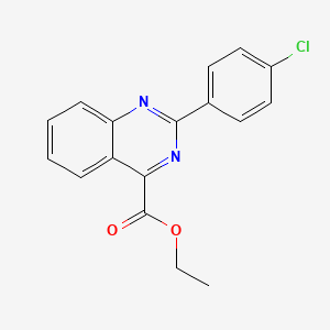 molecular formula C17H13ClN2O2 B13105146 Ethyl 2-(4-chlorophenyl)quinazoline-4-carboxylate CAS No. 1956383-25-7