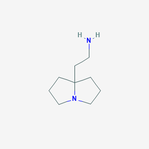 molecular formula C9H18N2 B1310515 2-(Hexahydro-1H-pyrrolizin-7a-yl)ethanamine CAS No. 78449-78-2