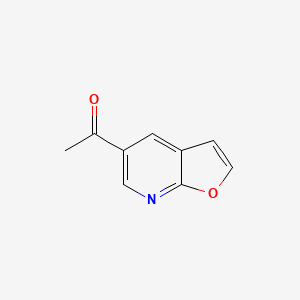 molecular formula C9H7NO2 B1310516 1-(Furo[2,3-b]pyridin-5-yl)ethanone CAS No. 220957-41-5