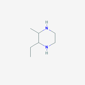 molecular formula C7H16N2 B13105167 2-Ethyl-3-methylpiperazine 