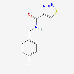 molecular formula C11H11N3OS B13105191 N-(4-methylbenzyl)-1,2,3-thiadiazole-4-carboxamide 