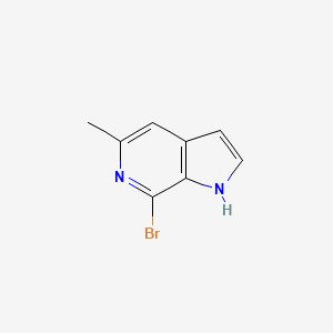 molecular formula C8H7BrN2 B13105214 7-Bromo-5-methyl-1H-pyrrolo[2,3-C]pyridine 