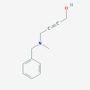 molecular formula C12H15NO B13105270 4-(Benzyl(methyl)amino)but-2-YN-1-OL 