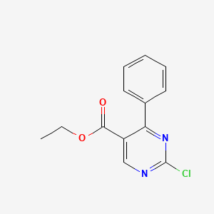 molecular formula C13H11ClN2O2 B1310530 Ethyl 2-chloro-4-phenylpyrimidine-5-carboxylate CAS No. 113271-89-9