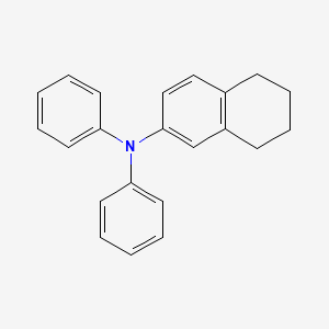 molecular formula C22H21N B13105329 N,N-Diphenyl-5,6,7,8-tetrahydronaphthalen-2-amine 