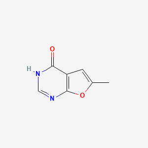 molecular formula C7H6N2O2 B13105332 6-Methylfuro[2,3-d]pyrimidin-4(3H)-one 