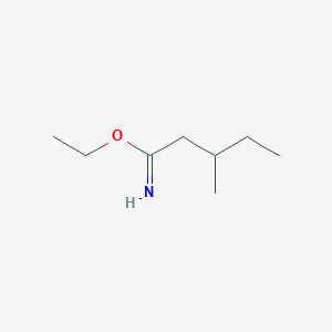 molecular formula C8H17NO B13105364 Ethyl3-methylpentanimidate 