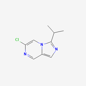 molecular formula C9H10ClN3 B13105384 6-Chloro-3-isopropylimidazo[1,5-a]pyrazine CAS No. 1956382-72-1