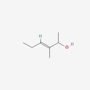 molecular formula C7H14O B13105387 3-Methyl-3-hexen-2-ol CAS No. 76966-27-3