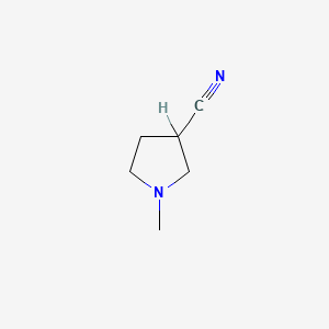 molecular formula C6H10N2 B1310543 1-甲基吡咯烷-3-碳腈 CAS No. 10603-50-6