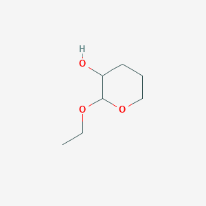 molecular formula C7H14O3 B13105436 2-Ethoxytetrahydro-2H-pyran-3-ol CAS No. 52939-73-8