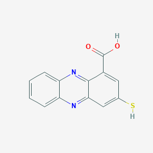 molecular formula C13H8N2O2S B13105478 3-Thiophenazoic acid 