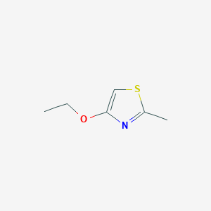 molecular formula C6H9NOS B13105484 4-Ethoxy-2-methylthiazole 