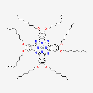 molecular formula C96H144CuN8O8 B13105492 2,3,9,10,16,17,23,24-Octakis[(octyloxy)phthalocyaninato]copper 