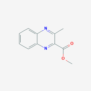 molecular formula C11H10N2O2 B1310550 2-Quinoxalinecarboxylic acid, 3-methyl-, methyl ester CAS No. 61522-54-1