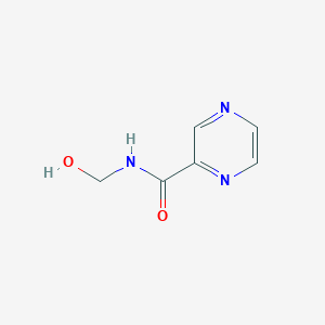 molecular formula C6H7N3O2 B13105513 N-(hydroxymethyl)pyrazine-2-carboxamide 