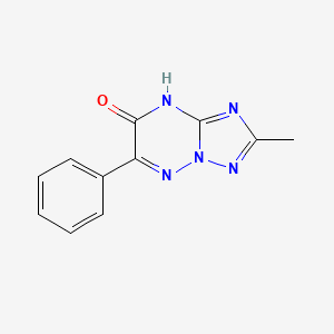 molecular formula C11H9N5O B13105535 2-Methyl-6-phenyl[1,2,4]triazolo[1,5-b][1,2,4]triazin-7(3H)-one CAS No. 89569-74-4