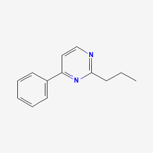 molecular formula C13H14N2 B13105555 4-Phenyl-2-propylpyrimidine 