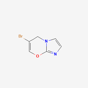 molecular formula C6H5BrN2O B13105570 6-bromo-5H-imidazo[2,1-b][1,3]oxazine CAS No. 1334499-76-1