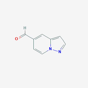 molecular formula C8H6N2O B1310561 吡唑并[1,5-a]吡啶-5-甲醛 CAS No. 474432-59-2