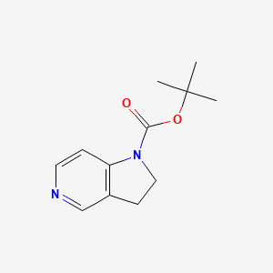 molecular formula C12H16N2O2 B1310563 tert-butyl 2,3-dihydro-1H-pyrrolo[3,2-c]pyridine-1-carboxylate CAS No. 219834-81-8
