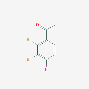 molecular formula C8H5Br2FO B13105681 2',3'-Dibromo-4'-fluoroacetophenone 