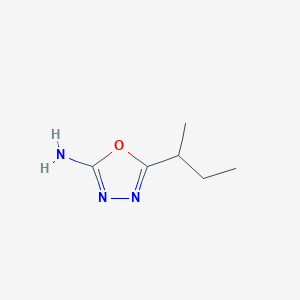 molecular formula C6H11N3O B13105691 5-(sec-Butyl)-1,3,4-oxadiazol-2-amine CAS No. 69741-91-9