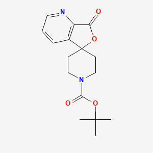 molecular formula C16H20N2O4 B13105754 tert-Butyl 7-oxo-7H-spiro[furo[3,4-b]pyridine-5,4'-piperidine]-1'-carboxylate CAS No. 1187829-90-8