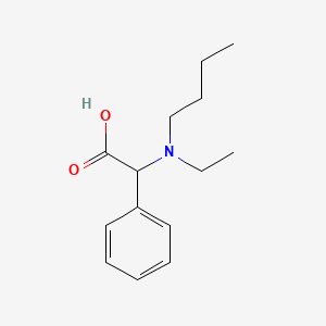 molecular formula C14H21NO2 B13105827 2-[Butyl(ethyl)amino]-2-phenylacetic acid 
