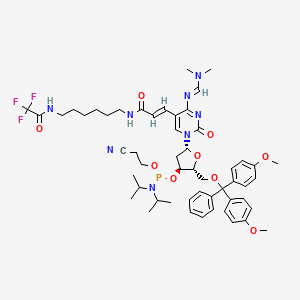 molecular formula C53H68F3N8O9P B13105860 Amino-modifier-C6-dccep 