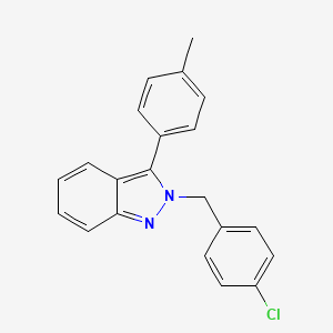 molecular formula C21H17ClN2 B13105883 2-(4-Chlorobenzyl)-3-(4-methylphenyl)-2H-indazole CAS No. 872681-97-5