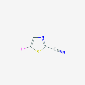 molecular formula C4HIN2S B13105907 5-Iodothiazole-2-carbonitrile 