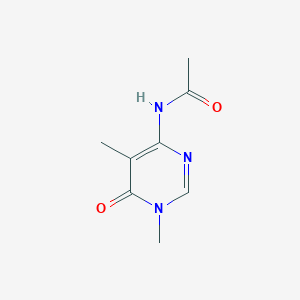 molecular formula C8H11N3O2 B13105911 N-(1,5-Dimethyl-6-oxo-1,6-dihydropyrimidin-4-yl)acetamide 