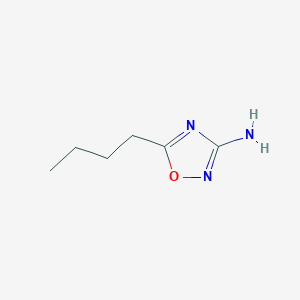 molecular formula C6H11N3O B13105920 5-Butyl-1,2,4-oxadiazol-3-amine 