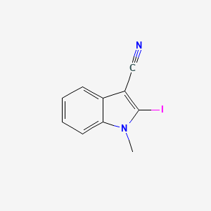 molecular formula C10H7IN2 B1310593 2-Iodo-1-methyl-1H-indole-3-carbonitrile CAS No. 490039-77-5