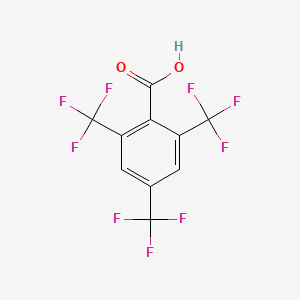 molecular formula C10H3F9O2 B1310596 2,4,6-tris(trifluoromethyl)benzoic Acid CAS No. 25753-26-8