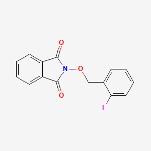 molecular formula C15H10INO3 B13105984 2-((2-Iodobenzyl)oxy)isoindoline-1,3-dione 