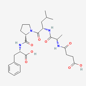 molecular formula C27H38N4O8 B1310599 Suc-Ala-Leu-Pro-Phe-OH CAS No. 287379-73-1