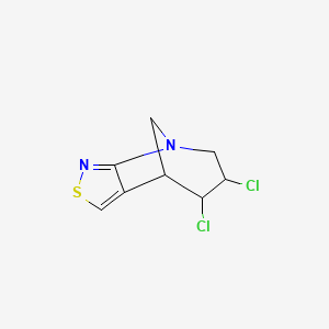 molecular formula C8H8Cl2N2S B13106029 4,5-Dichloro-3-piperidinoylisothiazole 