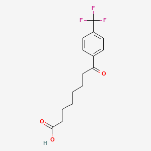 molecular formula C15H17F3O3 B1310610 8-Oxo-8-(4-trifluoromethylphenyl)octanoic acid CAS No. 362669-50-9