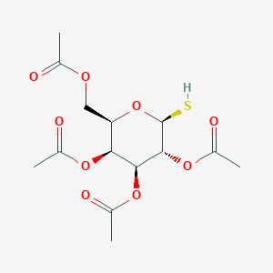 molecular formula C14H20O9S B1310614 (2R,3S,4S,5R,6S)-2-(Acetoxymethyl)-6-mercaptotetrahydro-2H-pyran-3,4,5-triyl triacetate CAS No. 50615-66-2