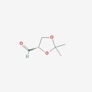molecular formula C6H10O3 B1310615 (S)-2,2-Dimethyl-1,3-dioxolane-4-carbaldehyde CAS No. 22323-80-4